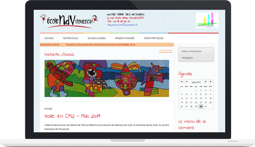 Exemple de site joomla : Ecole ND des Victoires